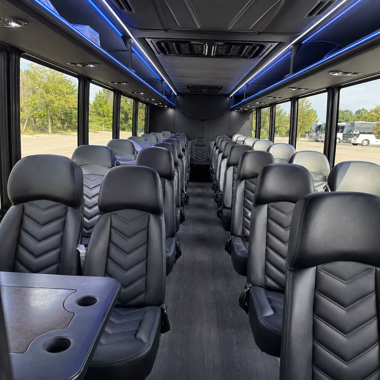 Rancho Cucamonga Airport Shuttle & Transportation party bus interior