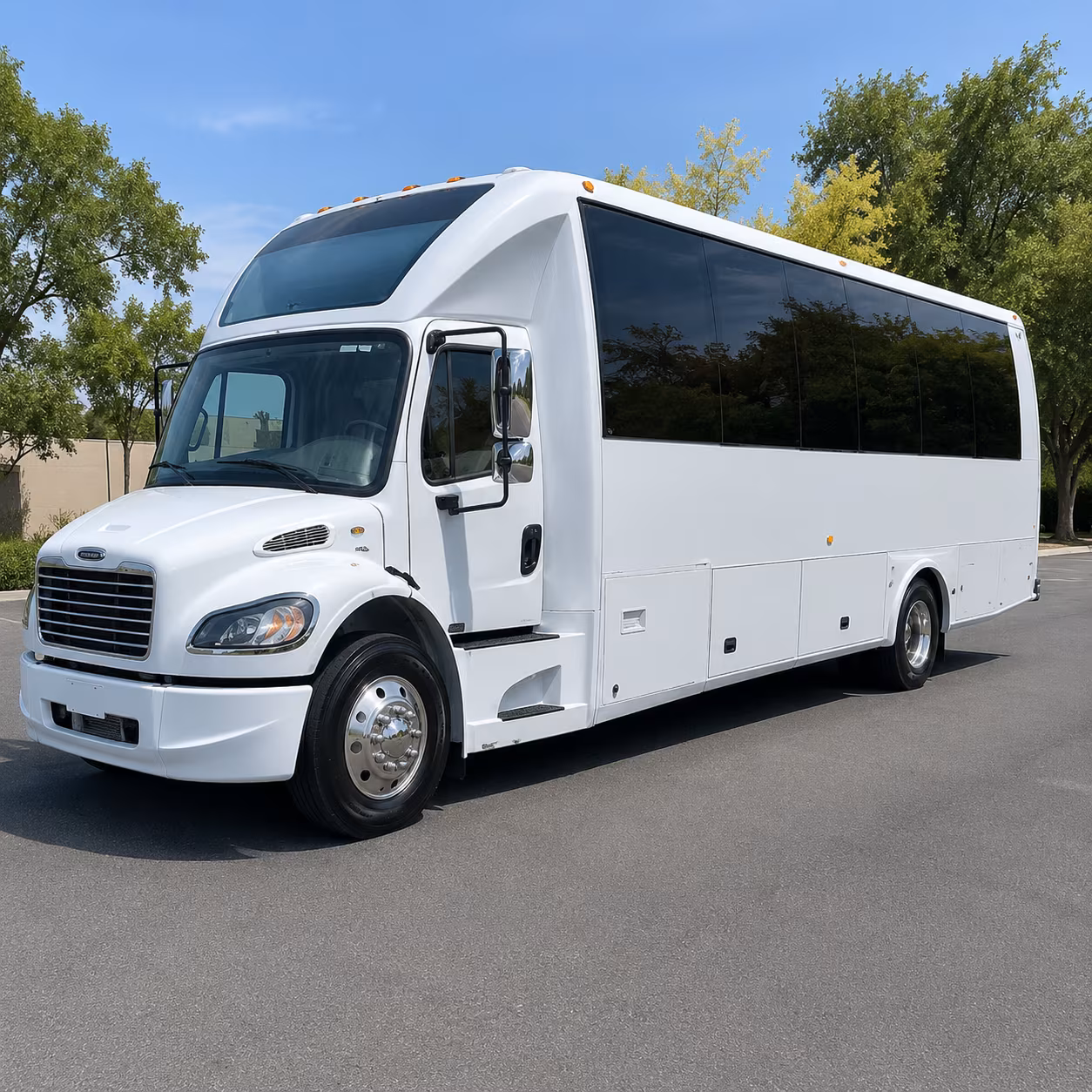 Rancho Cucamonga Birthday, Sweet 16, & Quinceañera Transportation party bus exterior