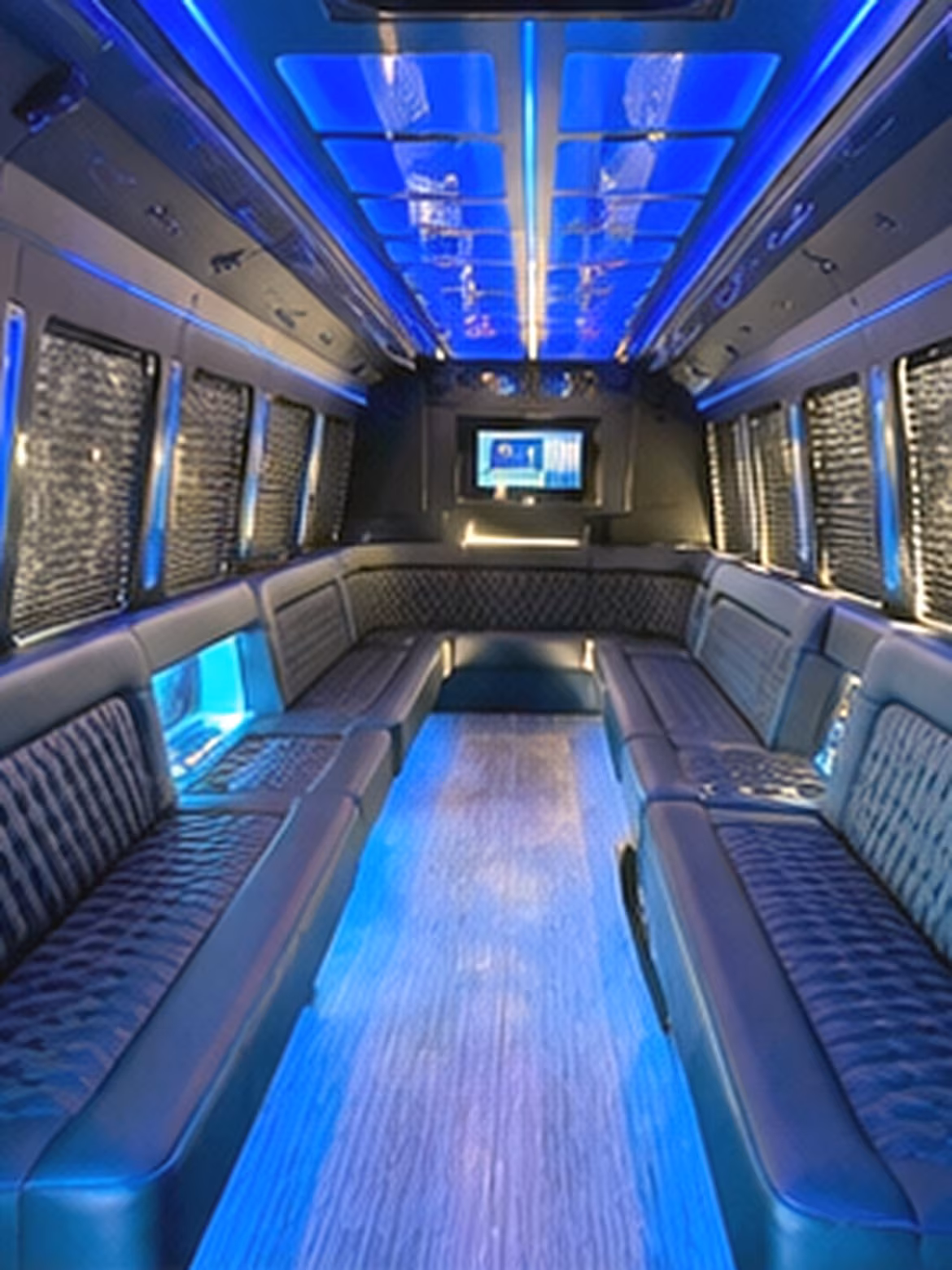 Rancho Cucamonga Concert & Music Festival Transportation party bus interior
