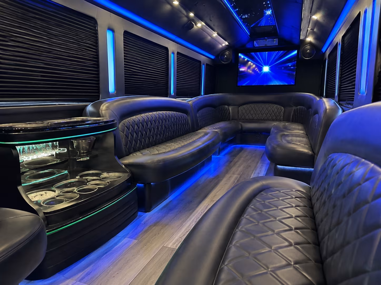 Rancho Cucamonga Concert & Music Festival Transportation party bus exterior