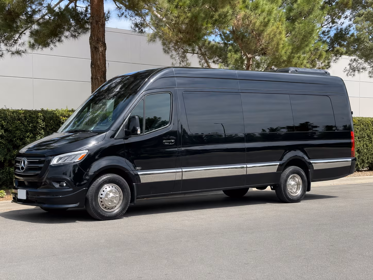 Rancho Cucamonga Corporate Transportation party bus exterior