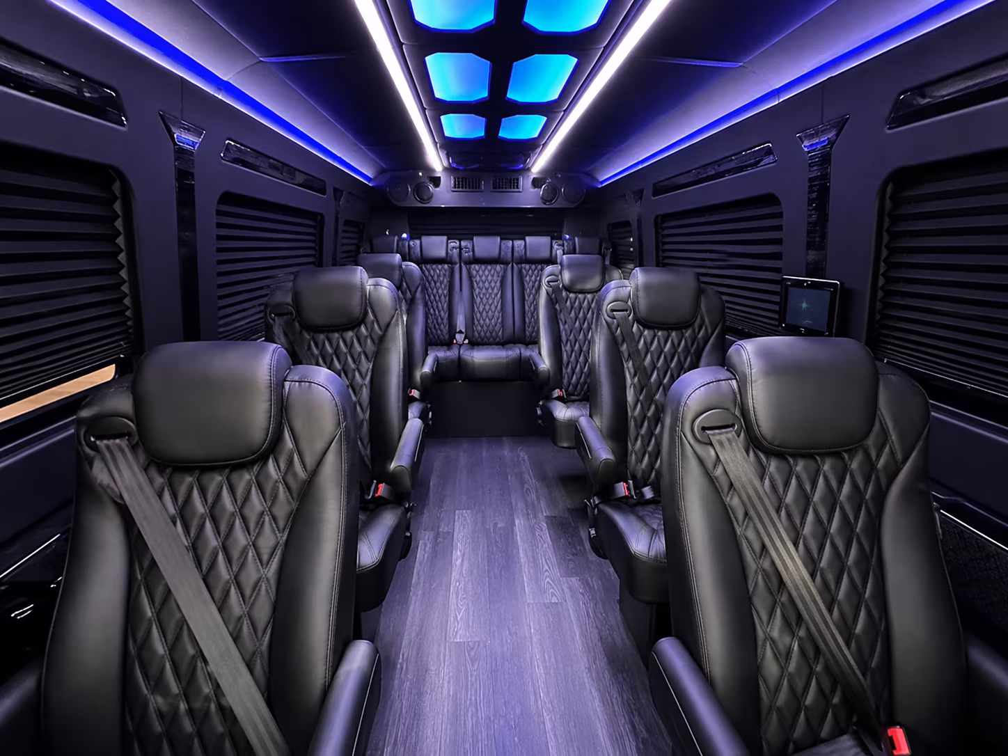 Rancho Cucamonga Corporate Transportation party bus exterior