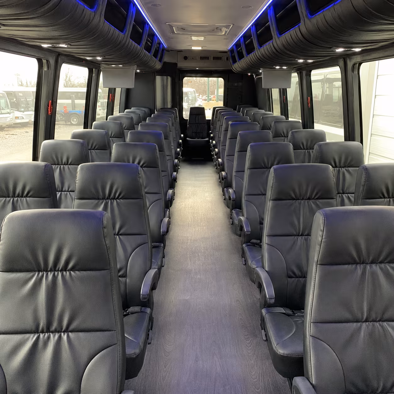 Rancho Cucamonga Corporate Transportation party bus exterior