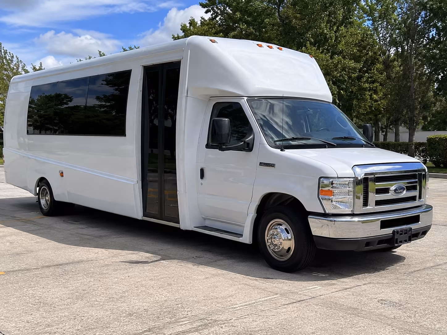 Rancho Cucamonga Private Event Transportation party bus exterior