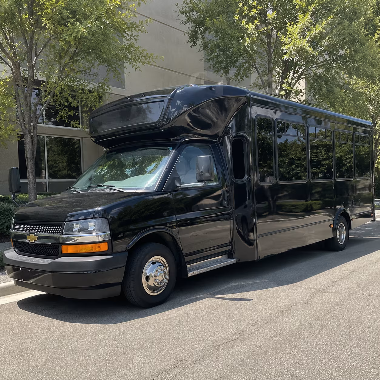 Rancho Cucamonga Prom & Homecoming Transportation party bus exterior