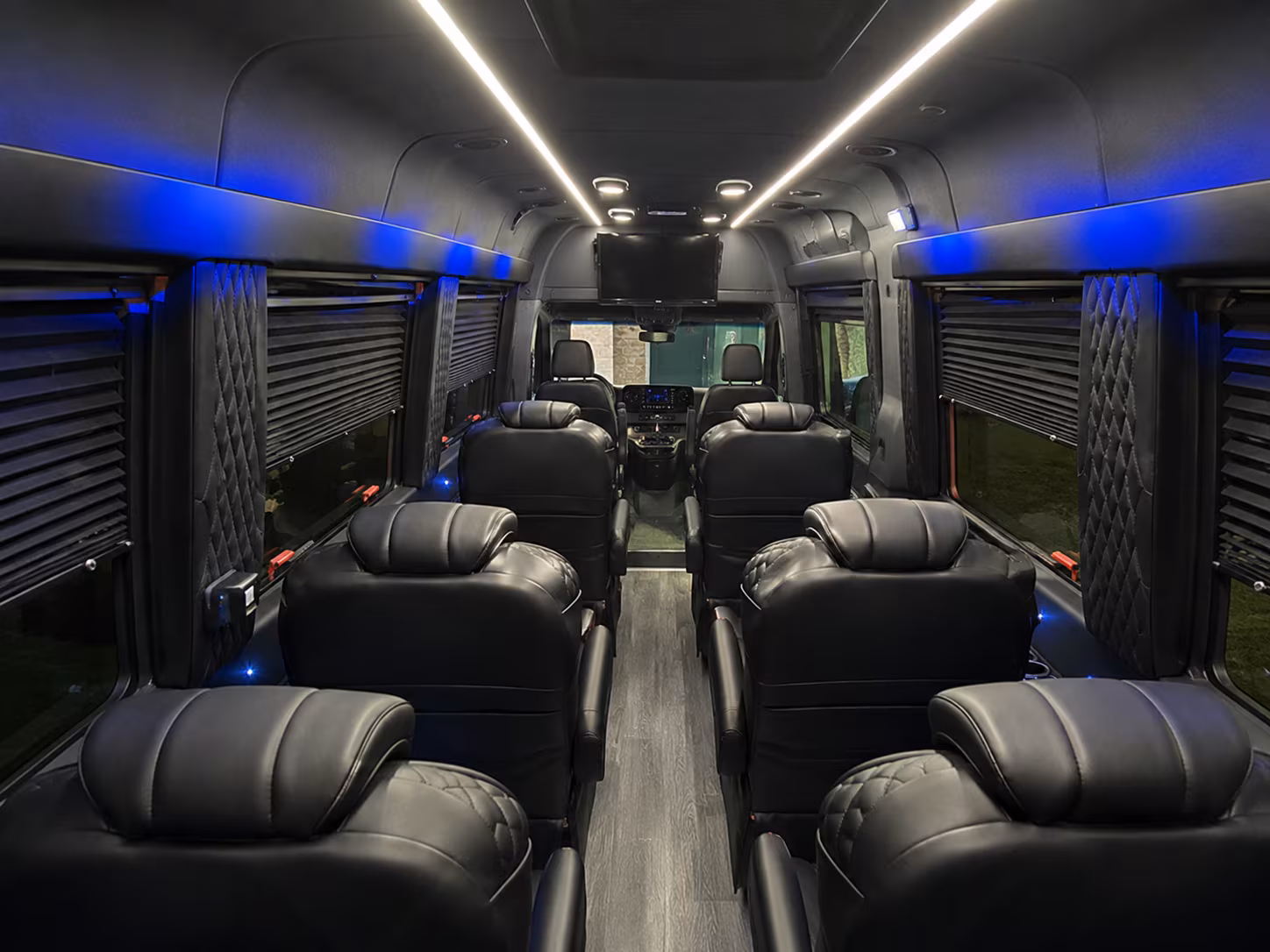 Rancho Cucamonga School Event Transportation party bus exterior