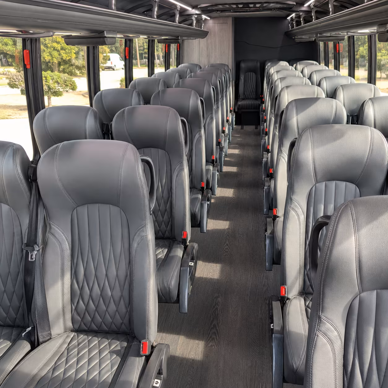 Rancho Cucamonga School Event Transportation party bus exterior