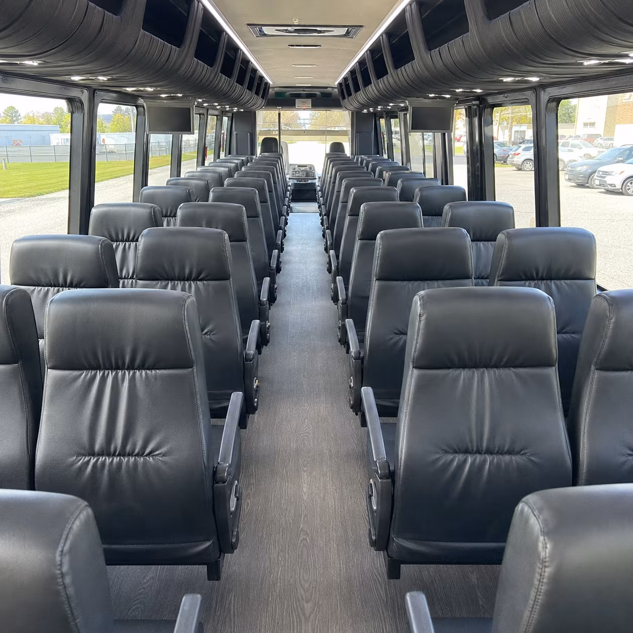 Rancho Cucamonga School Event Transportation party bus exterior