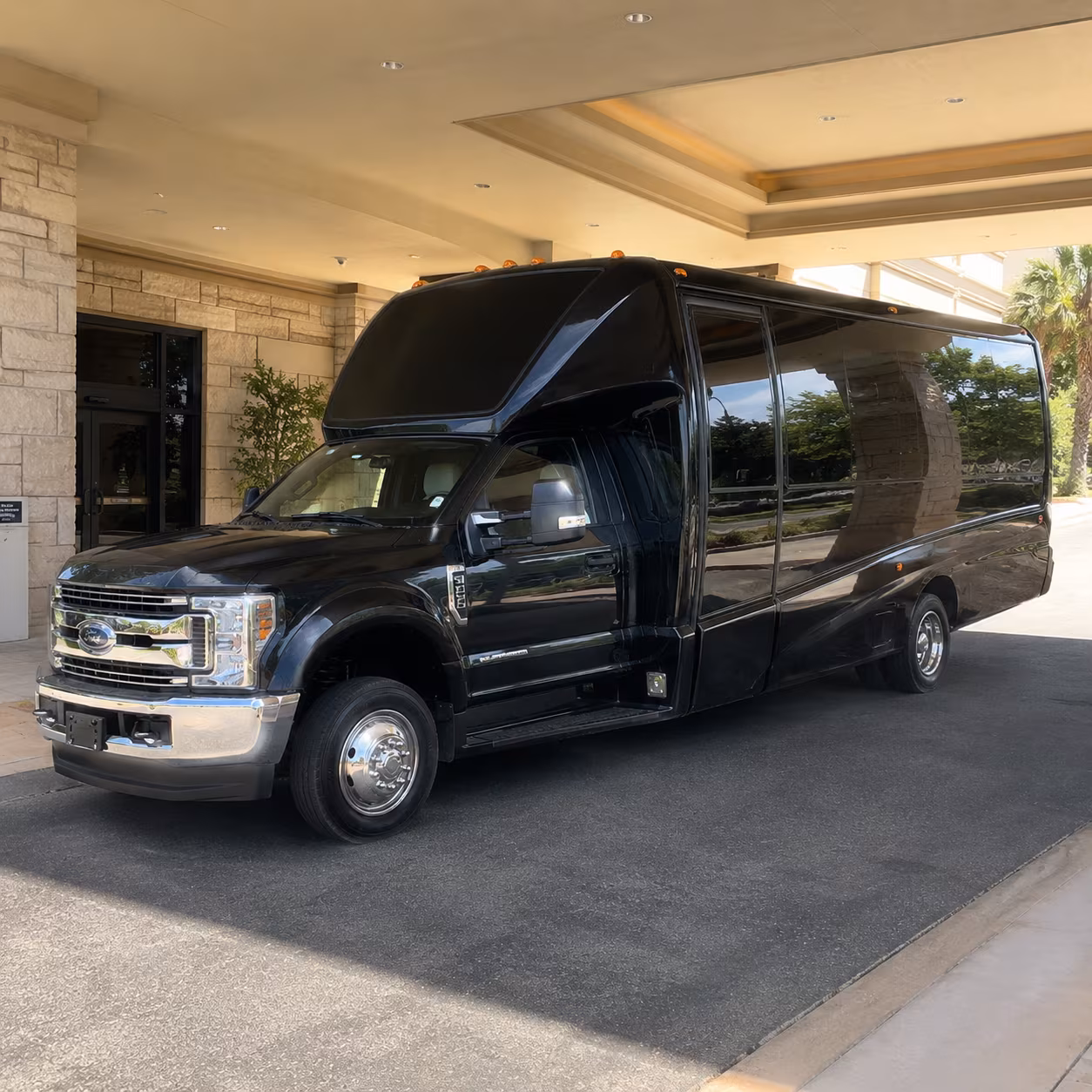 Rancho Cucamonga Sporting Event Transportation party bus exterior
