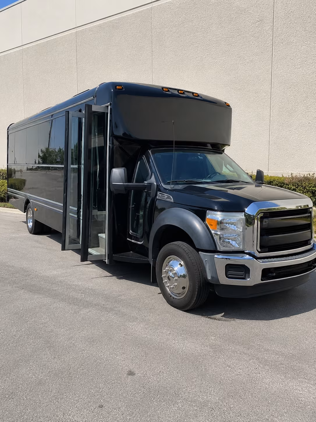Rancho Cucamonga Sporting Event Transportation party bus exterior